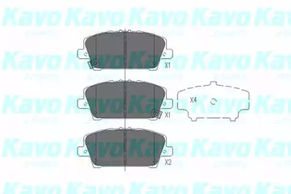 Комплект тормозных колодок KAVO PARTS KBP-2013