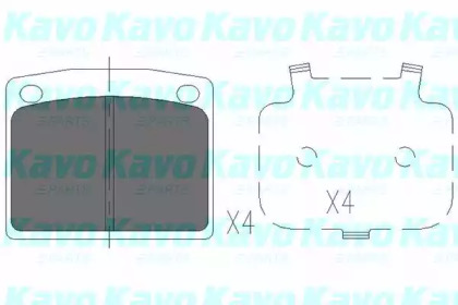 Комплект тормозных колодок KAVO PARTS KBP-2038