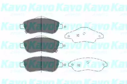 Комплект тормозных колодок KAVO PARTS KBP-2041