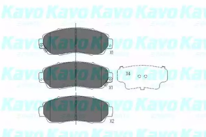 Комплект тормозных колодок KAVO PARTS KBP-2046