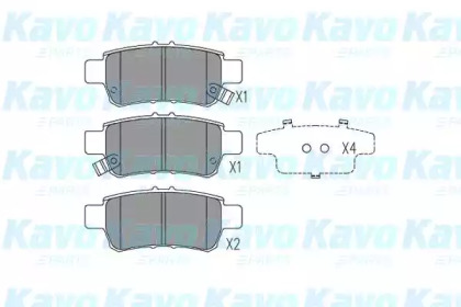 Комплект тормозных колодок KAVO PARTS KBP-2057