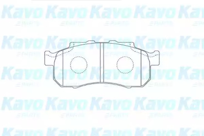 Комплект тормозных колодок KAVO PARTS KBP-2062