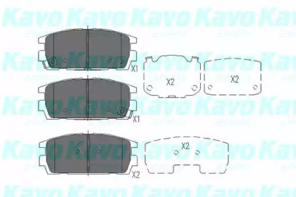 Комплект тормозных колодок KAVO PARTS KBP-3017