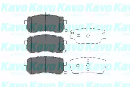 Комплект тормозных колодок KAVO PARTS KBP-3026