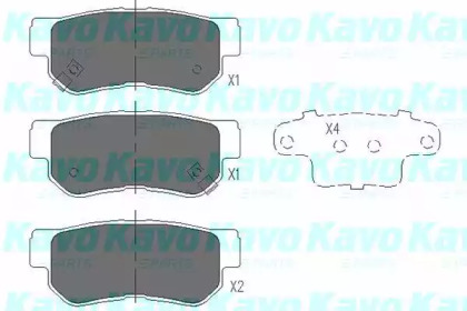 Комплект тормозных колодок KAVO PARTS KBP-3035