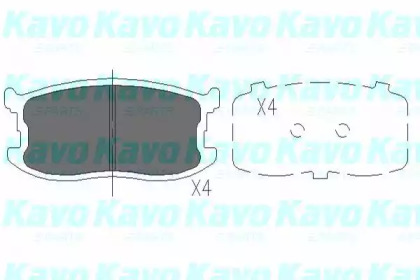 Комплект тормозных колодок KAVO PARTS KBP-3507