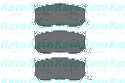 Комплект тормозных колодок KAVO PARTS KBP-4001