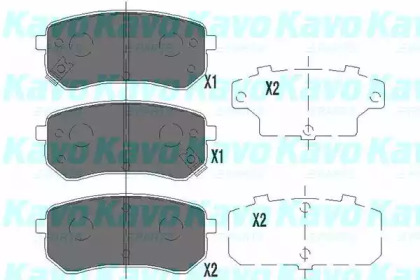 Комплект тормозных колодок KAVO PARTS KBP-4005