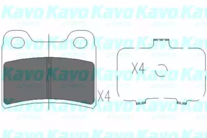 Комплект тормозных колодок KAVO PARTS KBP-4011