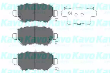 Комплект тормозных колодок KAVO PARTS KBP-4020