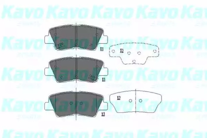 Комплект тормозных колодок KAVO PARTS KBP-4022