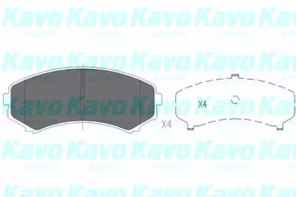 Комплект тормозных колодок KAVO PARTS KBP-4504