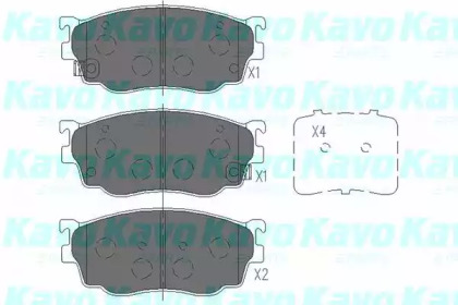 Комплект тормозных колодок KAVO PARTS KBP-4509