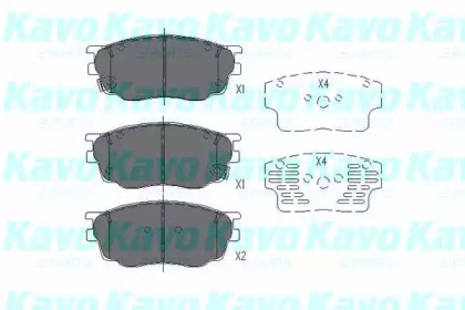 Комплект тормозных колодок KAVO PARTS KBP-4511