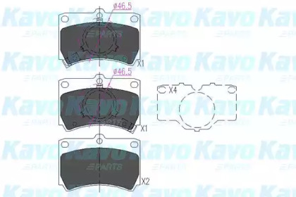 Комплект тормозных колодок KAVO PARTS KBP-4517