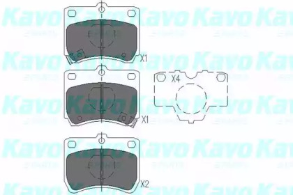 Комплект тормозных колодок KAVO PARTS KBP-4520