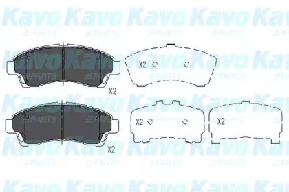 Комплект тормозных колодок KAVO PARTS KBP-4534