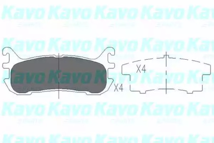 Комплект тормозных колодок KAVO PARTS KBP-4540