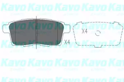 Комплект тормозных колодок KAVO PARTS KBP-4559