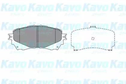 Комплект тормозных колодок KAVO PARTS KBP-4570