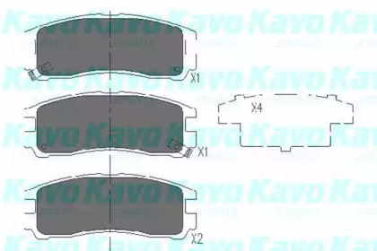 Комплект тормозных колодок KAVO PARTS KBP-5509