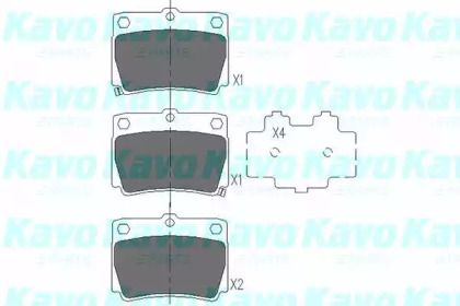 Комплект тормозных колодок KAVO PARTS KBP-5512