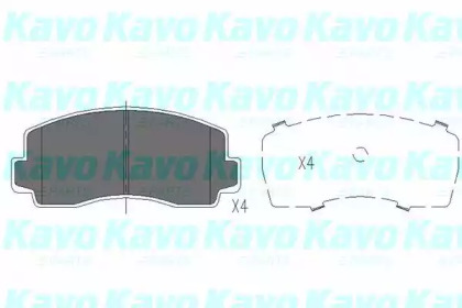 Комплект тормозных колодок KAVO PARTS KBP-5528