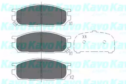 Комплект тормозных колодок KAVO PARTS KBP-5530