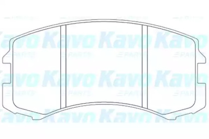 Комплект тормозных колодок KAVO PARTS KBP-5537