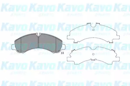 Комплект тормозных колодок KAVO PARTS KBP-5552