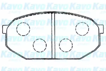 Комплект тормозных колодок KAVO PARTS KBP-5555