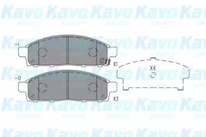 Комплект тормозных колодок KAVO PARTS KBP-5559