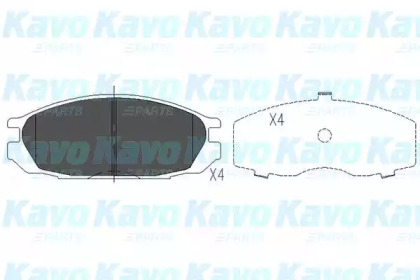 Комплект тормозных колодок KAVO PARTS KBP-6510