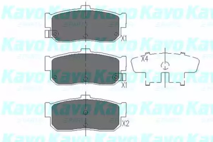 Комплект тормозных колодок KAVO PARTS KBP-6512