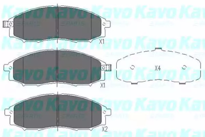 Комплект тормозных колодок KAVO PARTS KBP-6518