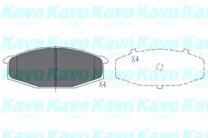 Комплект тормозных колодок KAVO PARTS KBP-6520