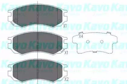 Комплект тормозных колодок KAVO PARTS KBP-6531