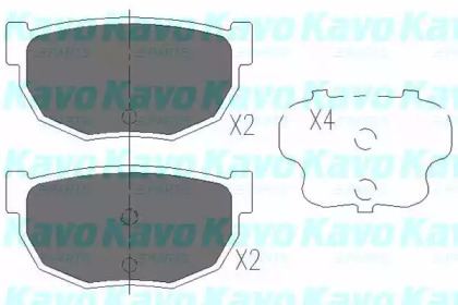 Комплект тормозных колодок KAVO PARTS KBP-6541