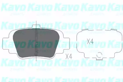 Комплект тормозных колодок KAVO PARTS KBP-6547