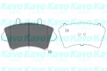 Комплект тормозных колодок KAVO PARTS KBP-6563