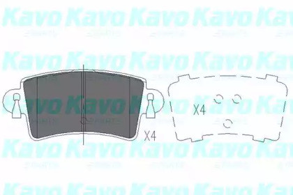 Комплект тормозных колодок KAVO PARTS KBP-6564