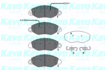 Комплект тормозных колодок KAVO PARTS KBP-6586