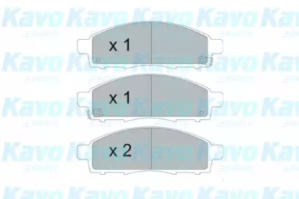 Комплект тормозных колодок KAVO PARTS KBP-6599