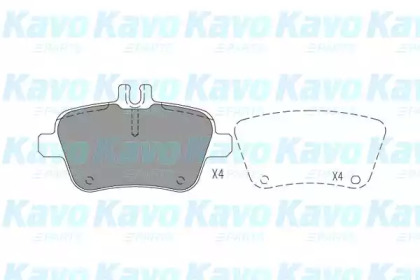 Комплект тормозных колодок KAVO PARTS KBP-6619