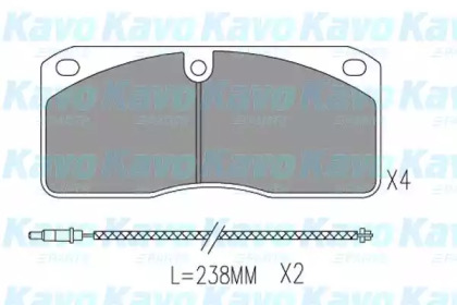 Комплект тормозных колодок KAVO PARTS KBP-6622