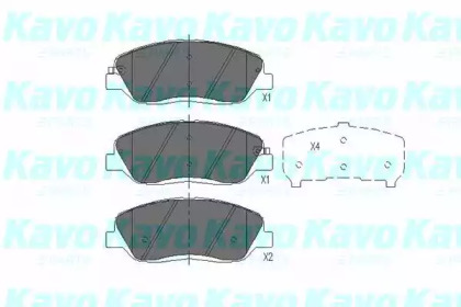 Комплект тормозных колодок KAVO PARTS KBP-7506