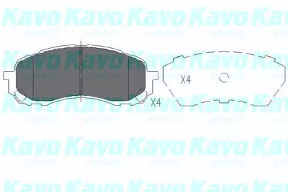 Комплект тормозных колодок KAVO PARTS KBP-8018