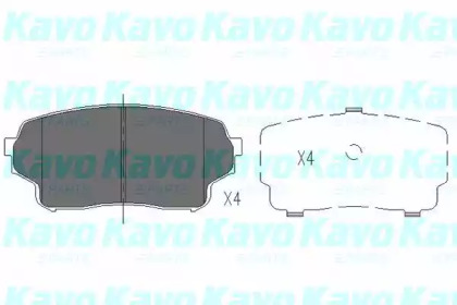 Комплект тормозных колодок KAVO PARTS KBP-8511