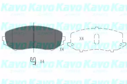 Комплект тормозных колодок KAVO PARTS KBP-8512