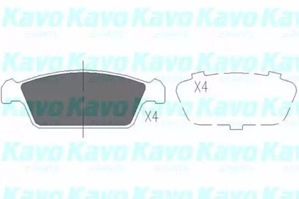 Комплект тормозных колодок KAVO PARTS KBP-8515